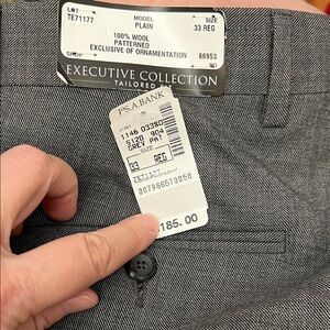 Jos. A. Bank Executive Collection Gray Wool Trousers Suit Pant